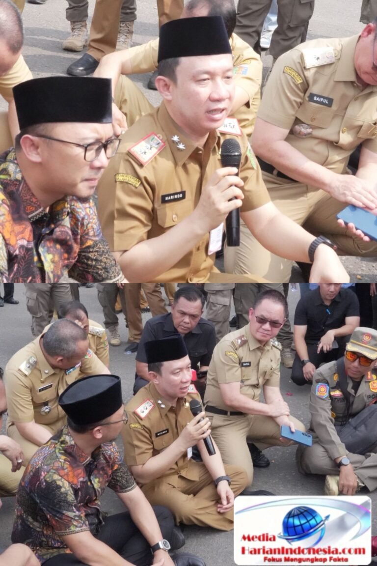 Marindo, Sekda Provinsi Lampung Temui Massa Aksi Mahasiswa, Pemprov Lampung Siap Kawal Aspirasi ke Pemerintah Pusat