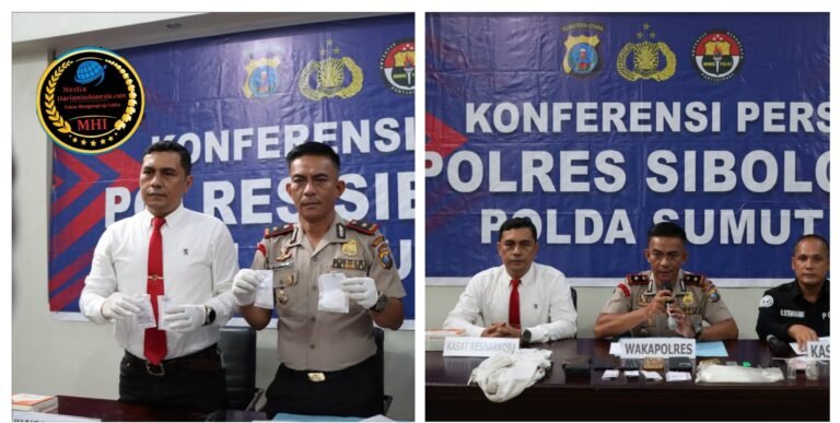 Polres Sibolga Ungkap 6 Kasus Narkoba dalam Ops Antik Toba 2026,10 Tersangka Diamankan
