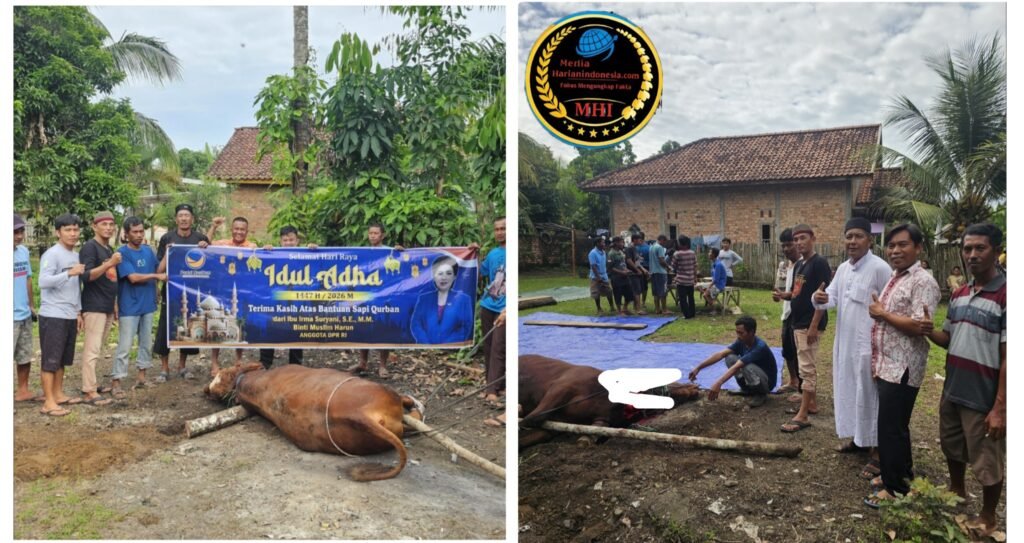 Anggota DPR RI Irma Suryani Chaniago Berqurban Sapi untuk Warga PALI