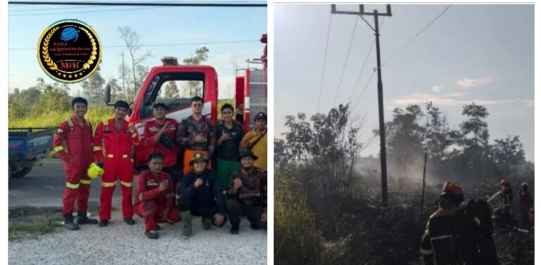 Provinsi kalimantan Timur kab Berau Sinergi Lawan Karhutla, PT Berau Coal Terjunkan Tim ERG Bantu Padamkan Kebakaran di Tumbit Melayu