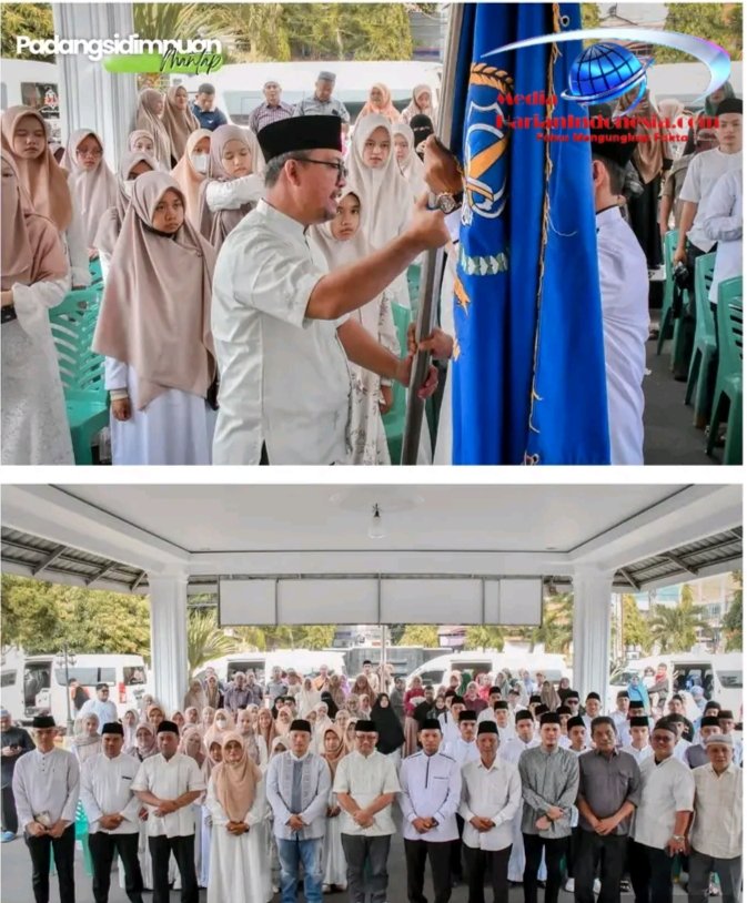 PELEPASAN KAFILAH MTQ KOTA PADANGSIDIMPUAN MENUJU MTQ KE-40 TINGKAT PROVINSI SUMATERA UTARA.