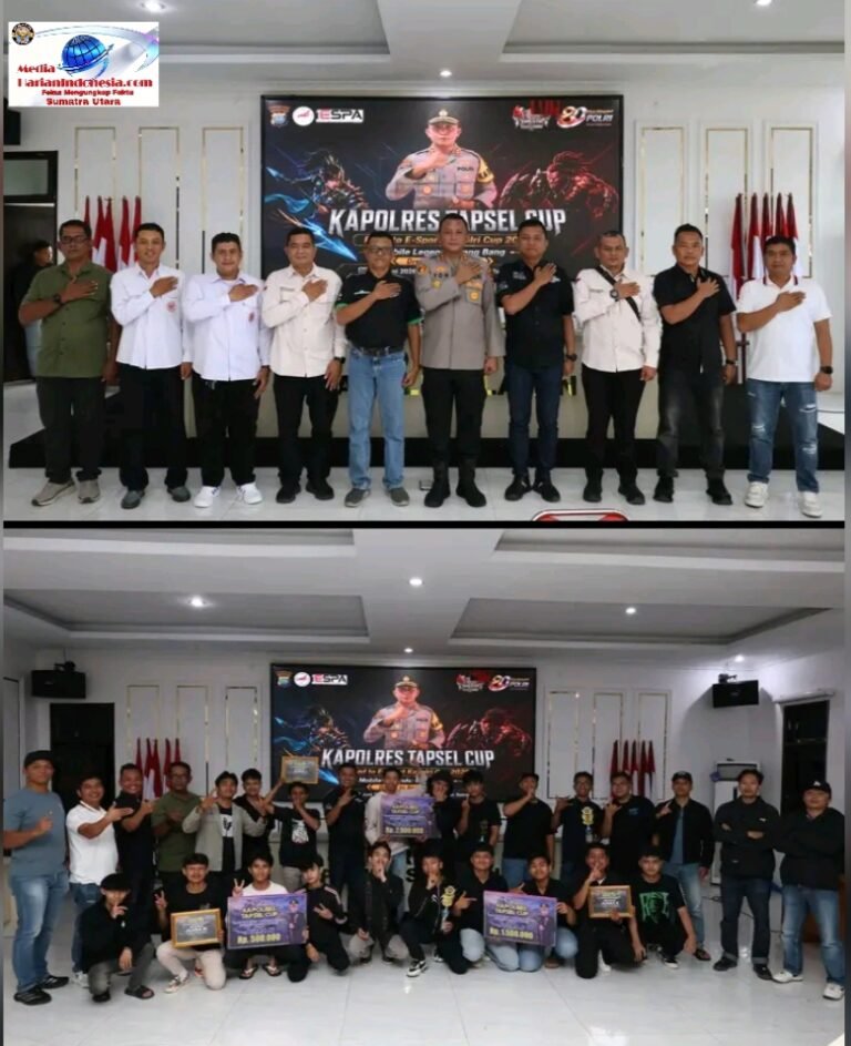 Polres Tapanuli Selatan sukses menggelar Kapolres Tapsel Cup Road to E-Sport Kapolri Cup 2026 dalam rangka memeriahkan Hari Bhayangkara ke-80.