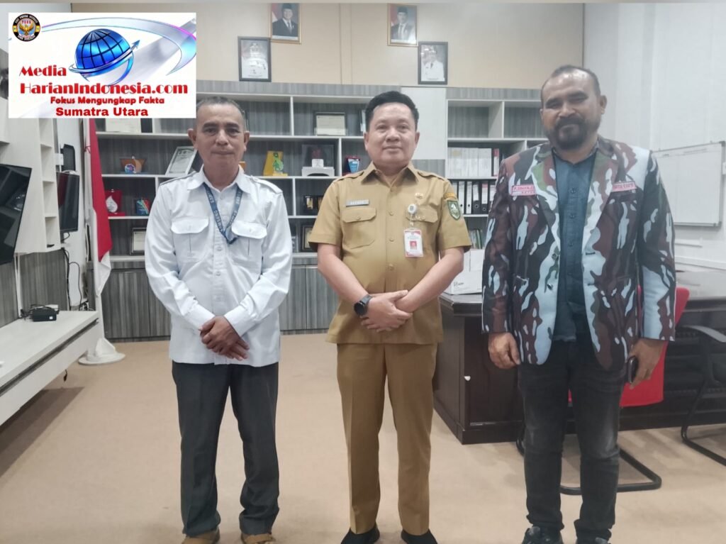 Ketua IPK PAC Bathin Solapan Pardeling Simanjuntak dan Sekretaris Sariaman Situmorang Audiensi dengan Disnaker, Disambut Baik