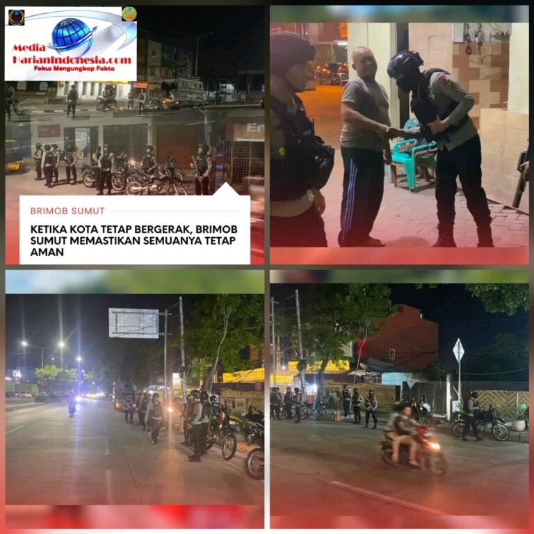 Ketika Kota Tetap Bergerak, Brimob Sumut Memastikan Semuanya Tetap Aman