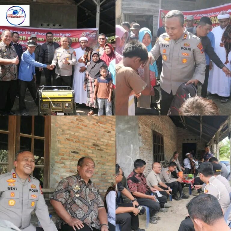 Kapolres Asahan Bersama Forkopimda Tinjau Warga Terisolir Jaringan Listrik PLN di Desa Pertahanan, Serahkan Bantuan Genset dan Perlengkapan Sekolah