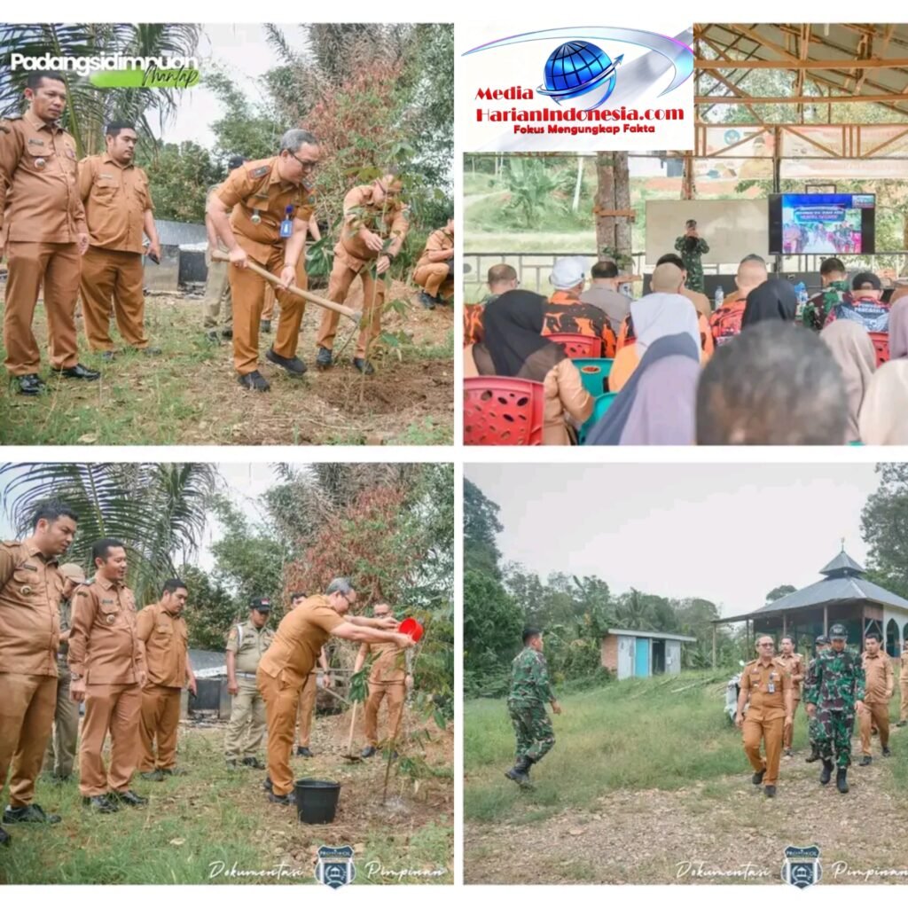 Sekda Padangsidimpuan Hadiri Penanaman Pohon Serentak Kodam I/Bukit Barisan, Wujud Bhakti TNI AD untuk Rakyat.