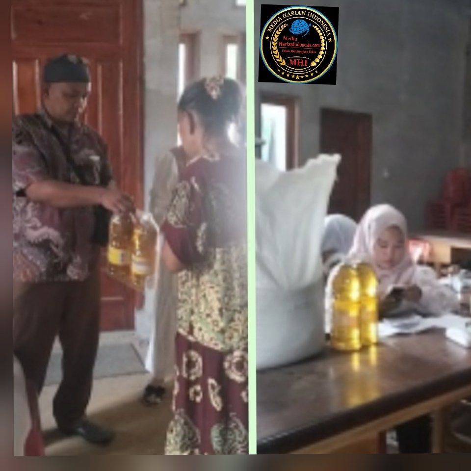 Penyaluran Bantuan Sembako di Desa Simpang Pulo Rambung Berjalan Lancar.