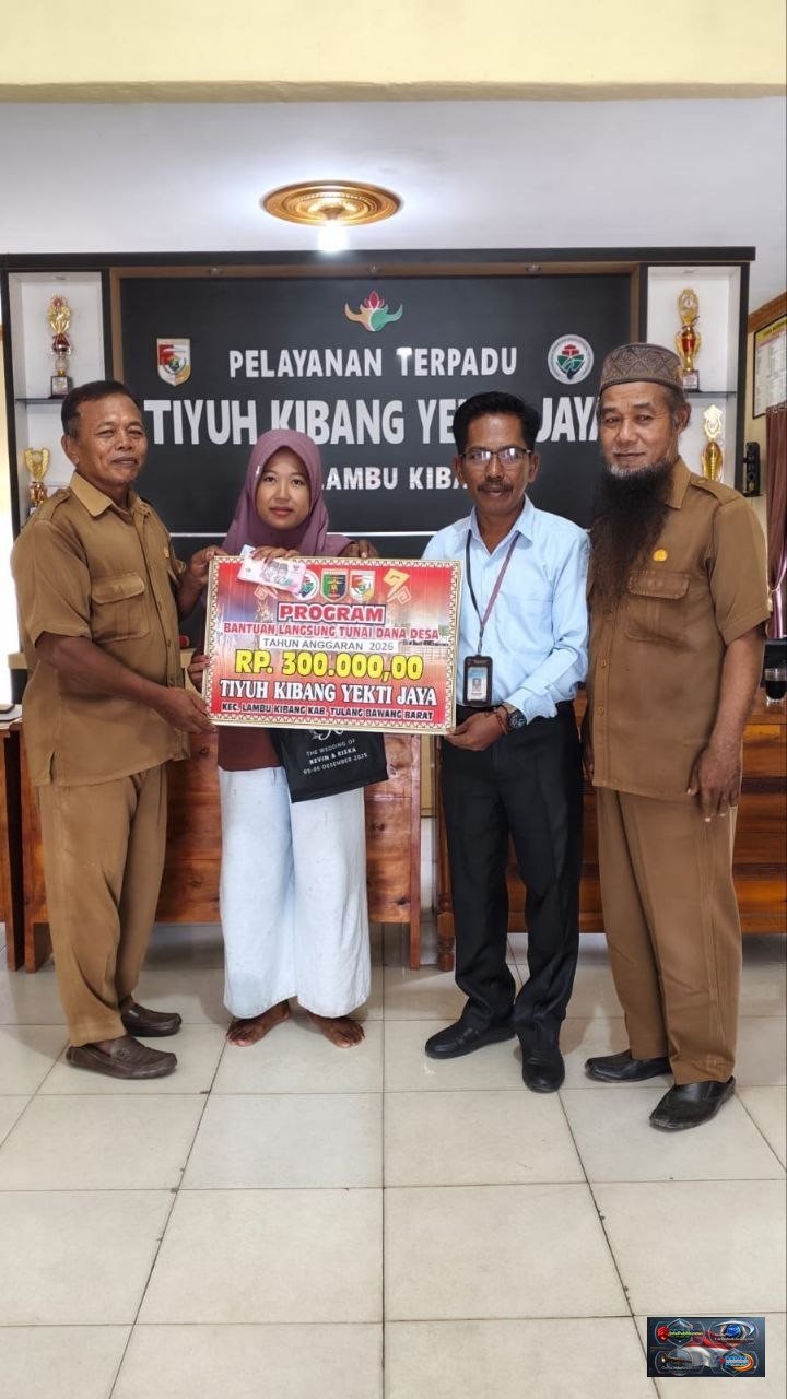 Pemerintah Tiyuh Salurkan BLT Dana Desa ke 5 KPM, Periode Januari-Mei 2026