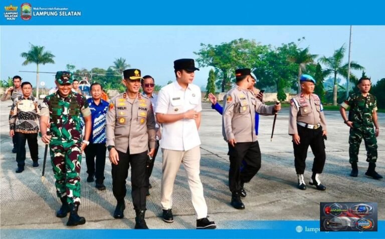 Kunker ke Lampung Selatan, Kapolda Lampung Disambut Langsung Bupati Radityo Egi Pratama