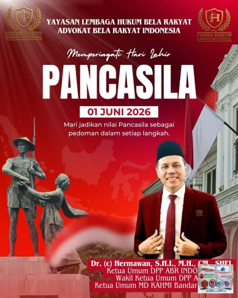 Hari Lahir Pancasila, YLHBR-ABR Lampung: Keadilan Sosial Harus Menjadi Orientasi Utama Negara