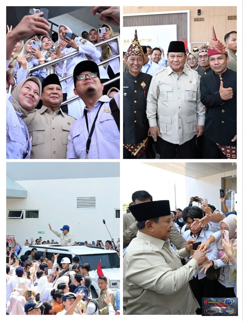 Meriah dan Penuh Kehangatan, Warga Pesisir Barat Sambut Kedatangan Presiden Prabowo