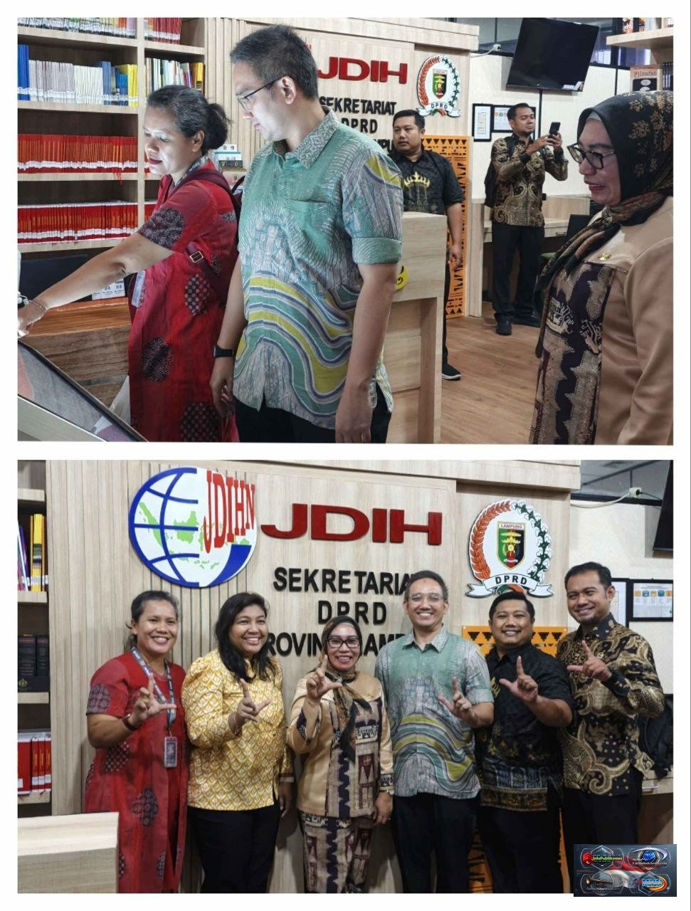 Sekretariat DPRD Provinsi Lampung Terima Kunjungan JDIH Sekretariat Jenderal DPD RI