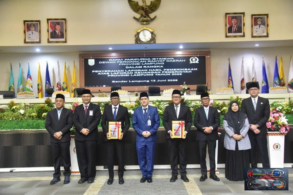 DPRD Lampung Gelar Rapat Peripurna Istimewa Terima LHP BPK Tahun Anggaran 2025, Perkuat Sinergi Menuju Tata Kelola Pemerintahan yang Akuntabel