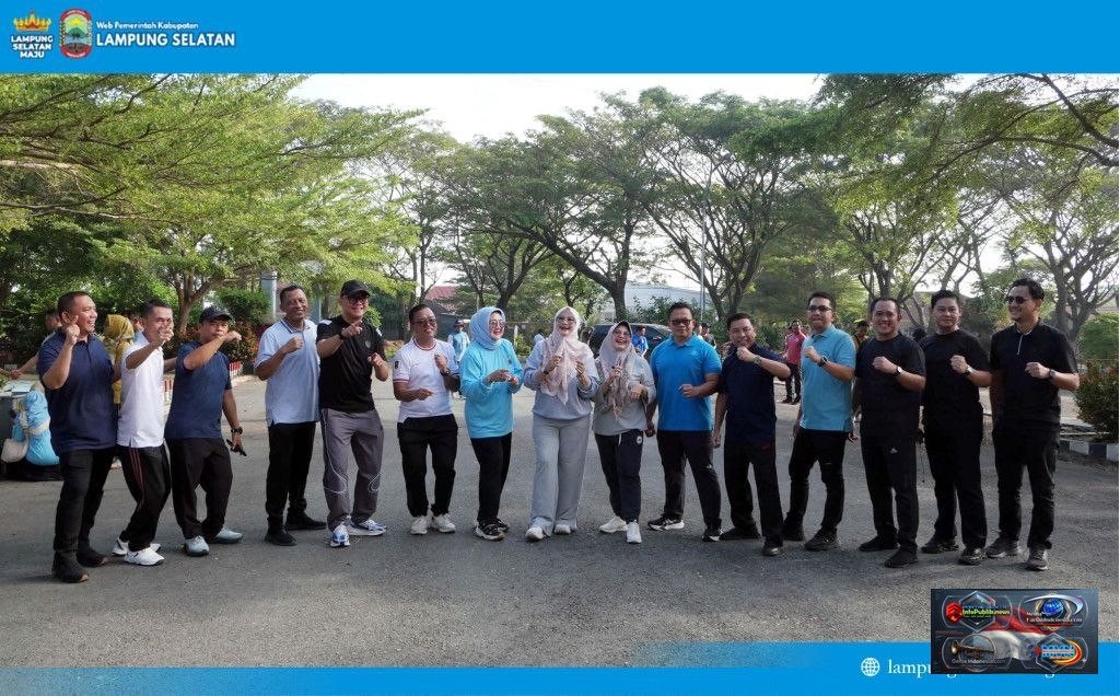 Jumat Sehat di GWH Kalianda, ASN Lampung Selatan Kompak Jaga Kebugaran Demi Pelayanan Prima