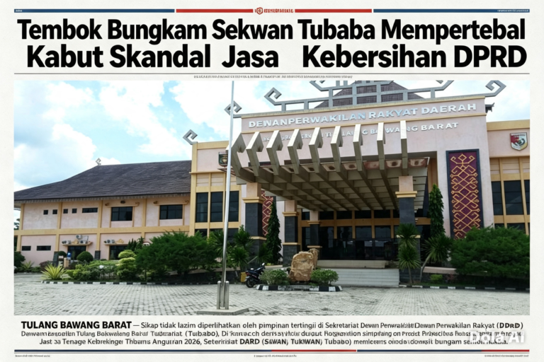 Menguak Gurita Skandal Jasa Kebersihan DPRD Tubaba: “Harga Buta”, Makelar Proyek, hingga Pelanggaran Kode Etik KPUD