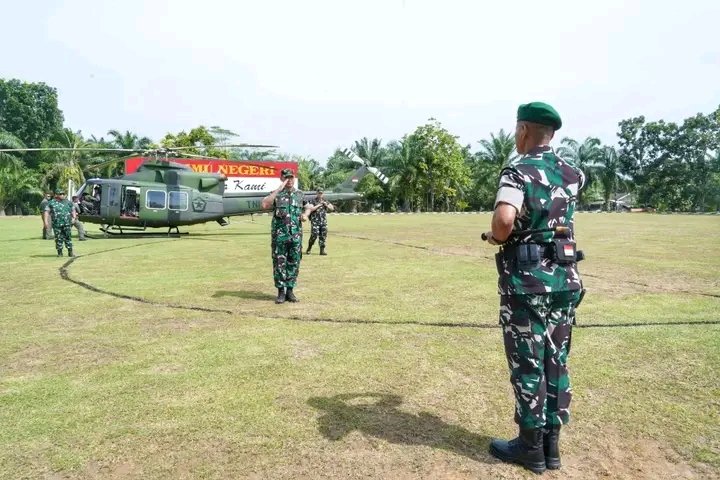 Pangdam I/BB Kunjungi Brigif 7/Rimba Raya, Ingatkan Prajurit selalu Bersyukur, Disiplin, dan Bijak Bermedia Sosial