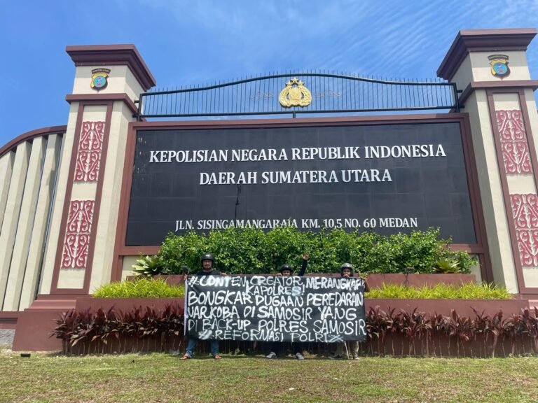GEMAPEDES NAIKKAN TEKANAN DESAK APARAT TRANSPATAN USUT DUGAAN NARKOBA YANG LIBATKAN OKNUM POLRES SAMOSIR