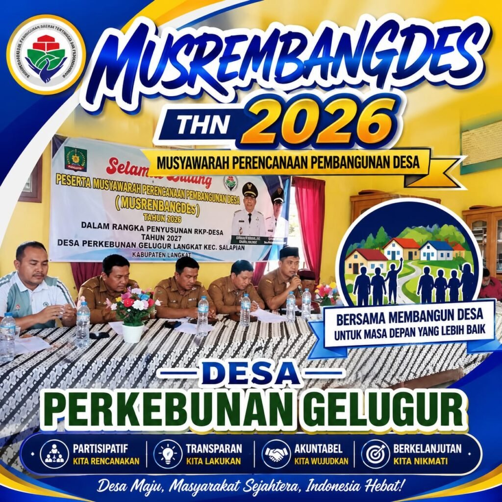 ​Sukses Gelar Musrenbangdes 2026, Pemdes Perkebunan Gelugur Mantapkan Prioritas Pembangunan Desa.
