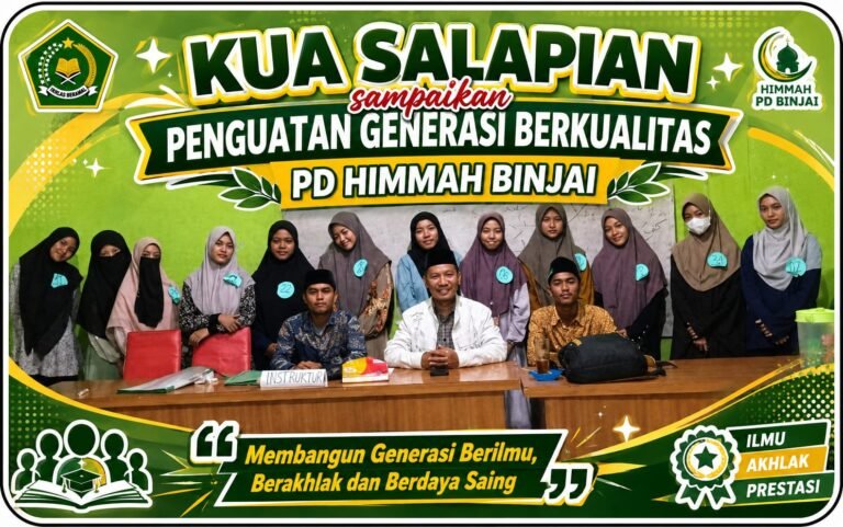 Kepala KUA Salapian sampaikan Penguatan Generasi Berkualitas pada LKD HIMMAH Binjai