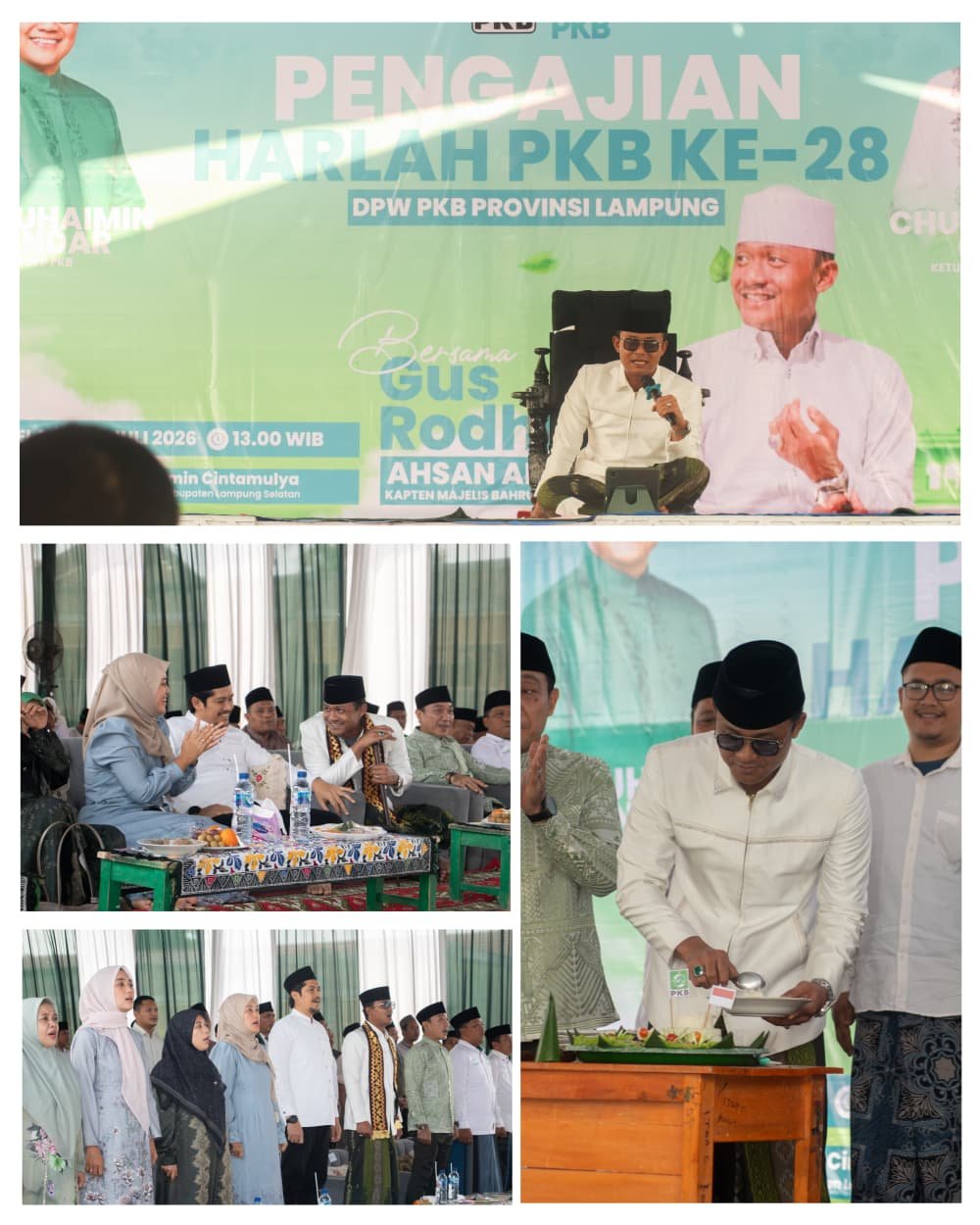 Rangkaian HARLAH DPW PKB Provinsi Lampung, Gelar Pengajian Bersama Santri Dan Masyarakat Lampung Selatan