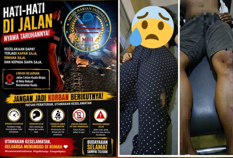 Kecelakaan Maut di Jalan Binjai-Bahorok: Satu Pengendara Motor Tewas, Dua Orang Luka-Luka