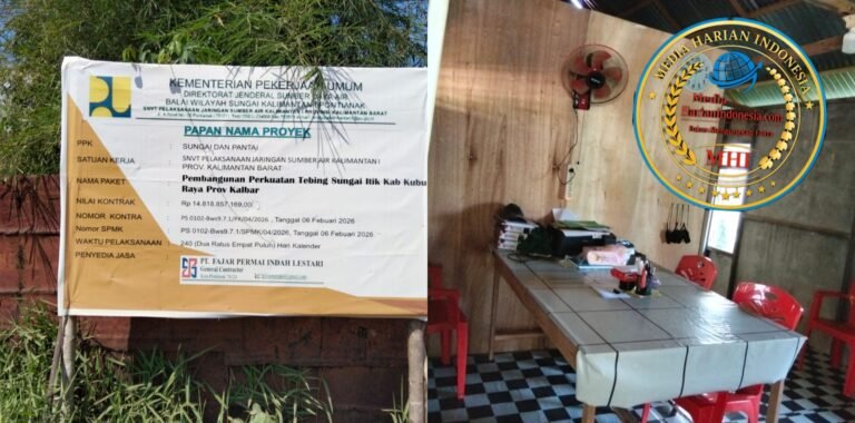 Proyek Rp14,8 Miliar Diduga Tanpa Pengawasan, Pekerja Abaikan APD: DPD ASWIN Kalbar Desak BWS Kalimantan I Putus Kontrak dan Blacklist PT Fajar Indah Lestari