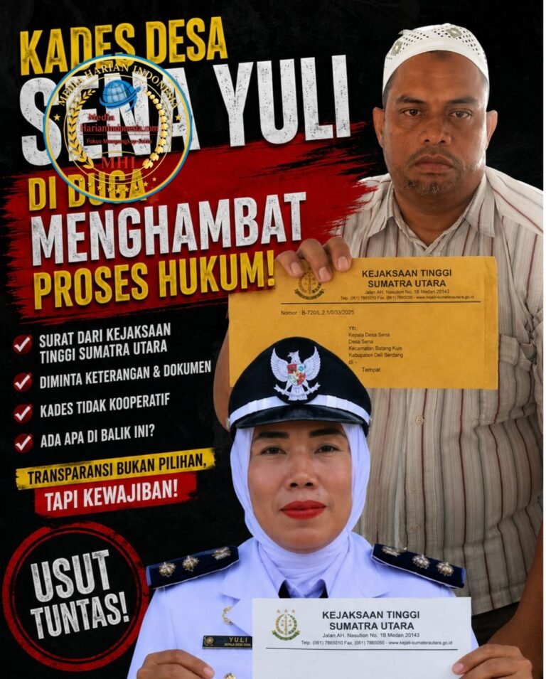 Dugaan Tahan Surat Panggilan Kejatisu Kadus dan Kepala Desa Sena Disorot GRPK
