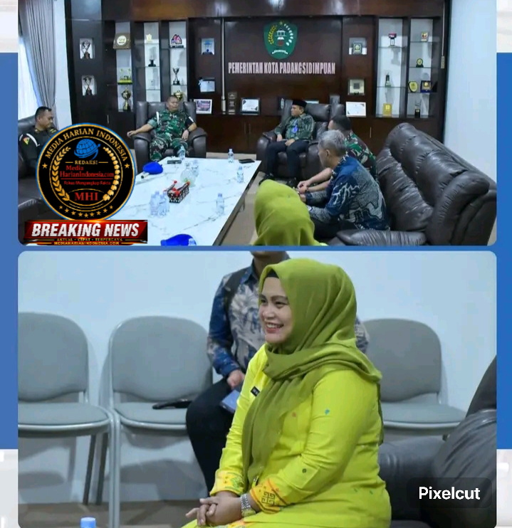 Audiensi Penuh Keakraban, Wali Kota Padangsidimpuan Terima Silaturahmi dan Pamit Tugas Dandenpom I/2 Sibolga