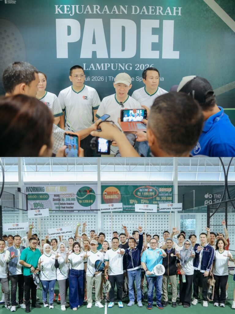 Kejurda Padel Lampung 2026 Resmi Dimulai, Sekdaprov Tekankan Sportivitas dan Dorong Pembinaan Atlet