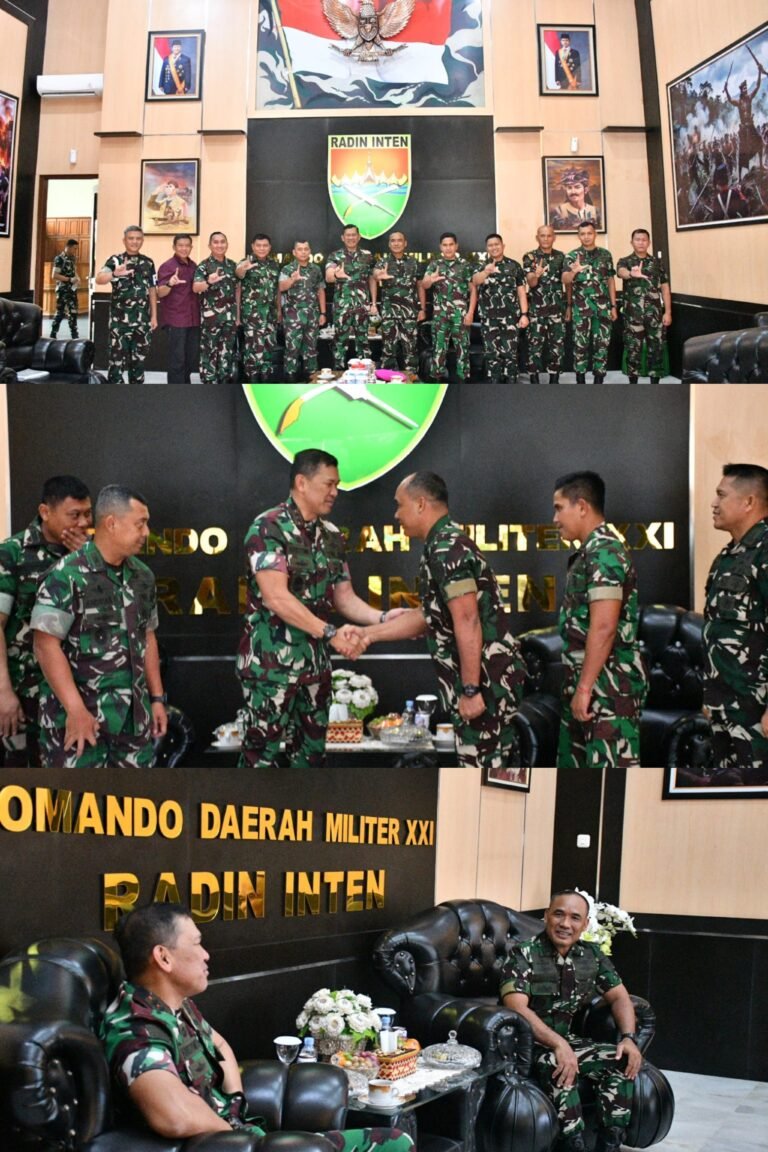Danbrigif 4 Mar/BS Perkuat Kolaborasi Pertahanan Melalui Audiensi dengan Pangdam XXI/RI