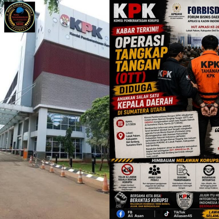 Dugaan Kepala Daerah di Sumut Terjaring OTT KPK Terkait Proyek Mobiler Langkat Terus Berkembang