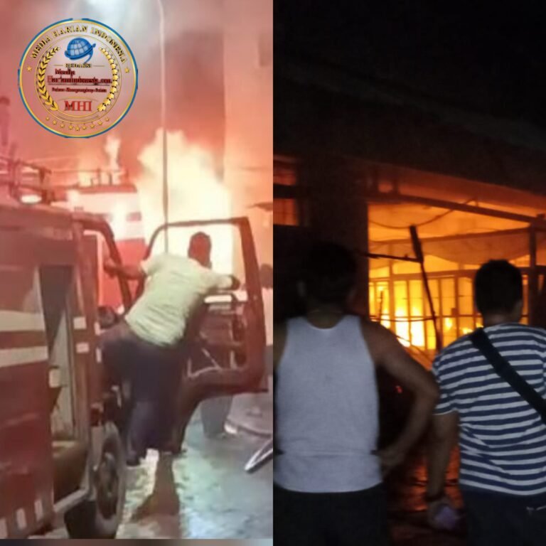 Ratusan Kios Pasar Nauli Sibolga Terbakar, Kerugian Diperkirakan Capai Miliaran Rupiah