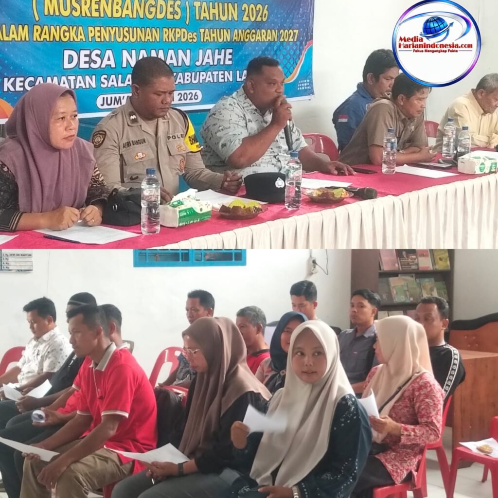 Pemerintah Desa Naman Jahe sukses menyelenggarakan Musyawarah Perencanaan Pembangunan Desa (MusrenbangDes) Tahun 2026.