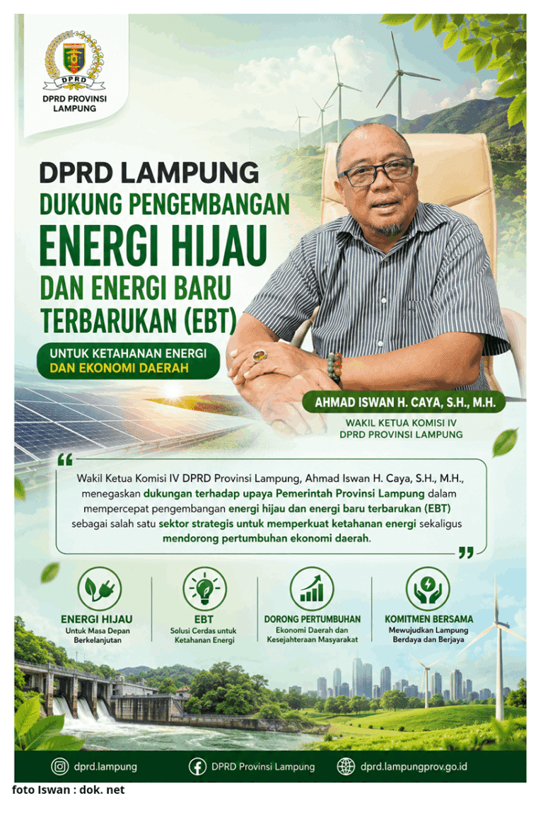 DPRD Lampung Perkuat Komitmen Pengembangan Energi Hijau