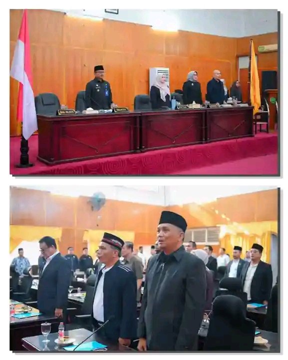 RAPAT PARIPURNA DPRD KOTA PADANGSIDIMPUAN DALAM PENYAMPAIAN NOTA PENGANTAR EMPAT RANCANGAN PERATURAN DAERAH KOTA PADANGSIDIMPUNG