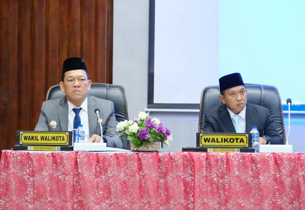 Wali Kota dan Wakil Wali Kota Sibolga Ikuti Sidang Tahunan MPR dan Sidang Melalui Zoom Bersama DPR-DPD RI
