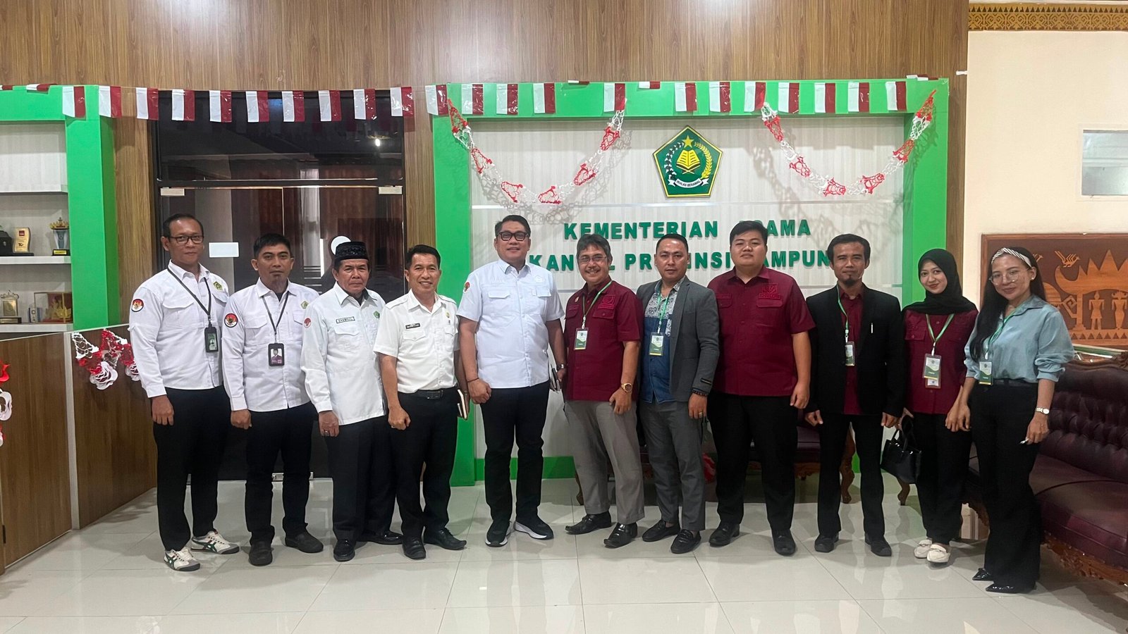 Audiensi Yayasan Lembaga Hukum Bela Rakyat Advokat Bela Rakyat Indonesia (YLHBR ABR-I) dengan Kanwil Kementerian Agama Provinsi Lampung Bahas Kerja Sama Hukum