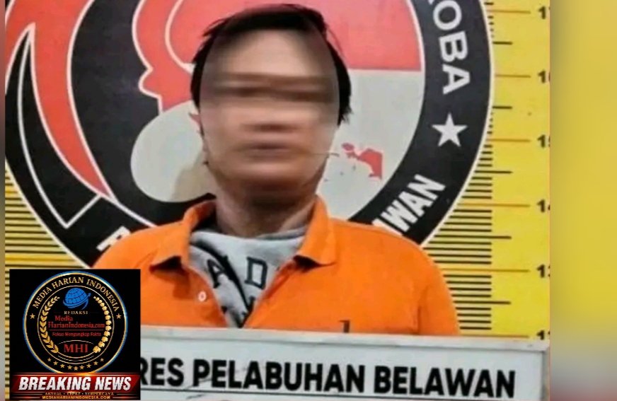 Satuan Reserse Narkoba Polres Pelabuhan Belawan menangkap seorang pria berinisial DF (40) yang diduga mengedarkan narkotika jenis sabu di Desa Manunggal Pasar VI Kecamatan Labuhan