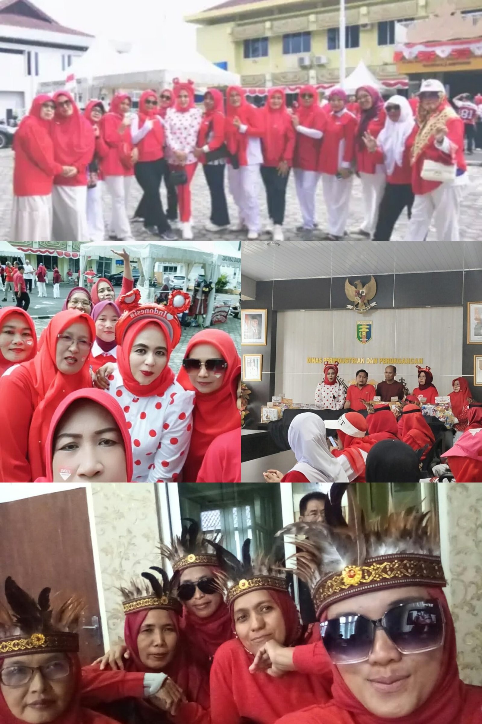 UMKM Merah Putih PWDPI Ikuti Lomba Peringati HUT RI KE-81 Di Dinas Perindang Provinsi Lampung