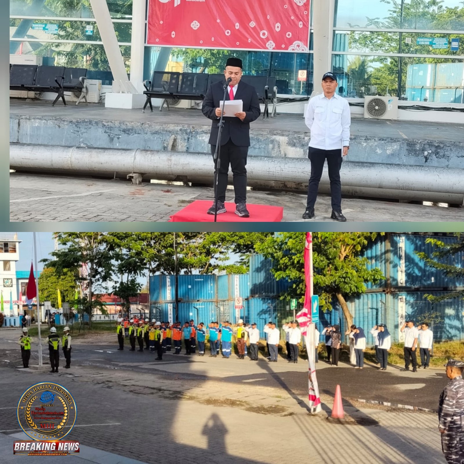 Pelindo Multi Terminal Sibolga Gelar Upacara HUT ke-81 RI di Pelabuhan Sibolga, Branch Manager Ajak Pegawai Perkuat Semangat Kemerdekaan dan Profesionalisme