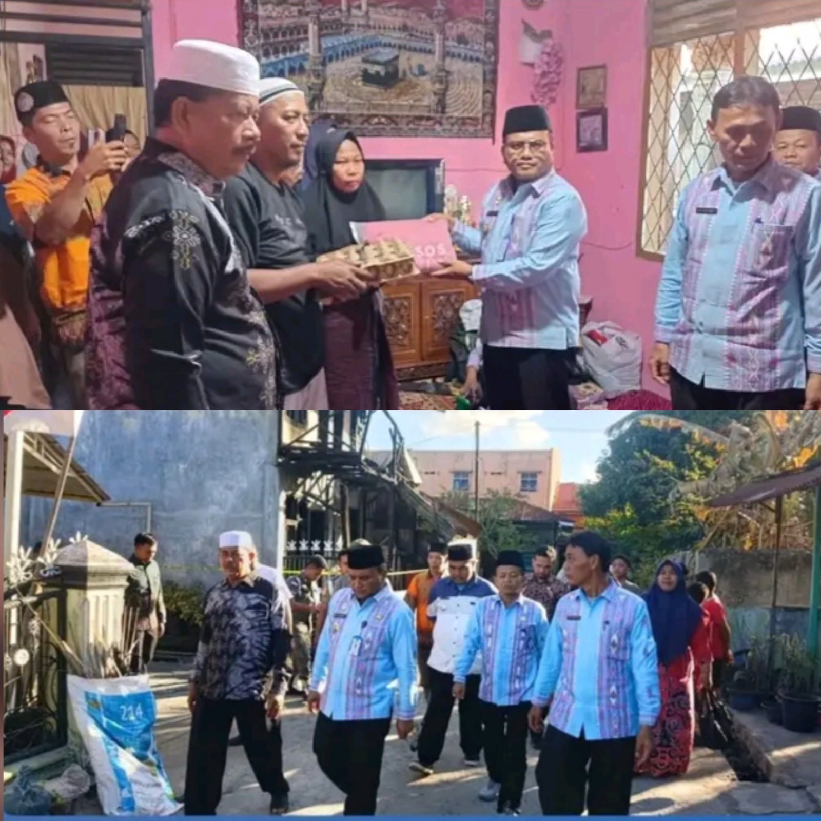 WALI KOTA PADANGSIDIMPUAN SERAHKAN SANTUNAN KEPADA KELUARGA KORBAN KEBAKARAN DI TANO BATO