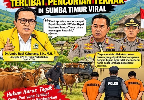 Dugaan Oknum Polisi Terlibat Pencurian Ternak di Sumba Timur Viral