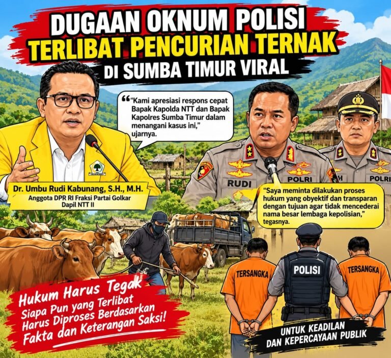 Dugaan Oknum Polisi Terlibat Pencurian Ternak di Sumba Timur Viral