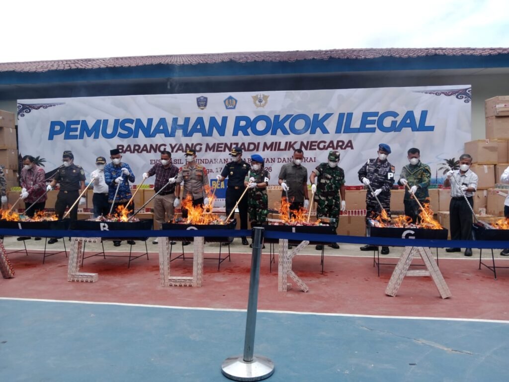 Perkuat Pengawasan Dan Pemberantasan Rokok Ilegal, Bea Cukai Sibolga Musnahkan 4,3 Juta Barang Rokok Hasil Penindakan