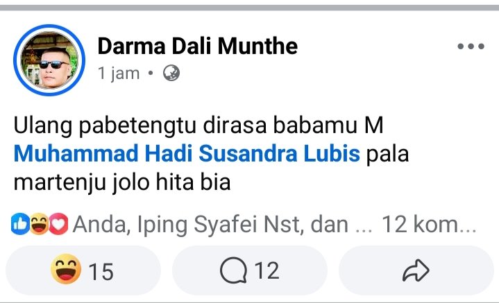 DIDUGA ADIK WALI KOTA PADANGSIDIMPUAN AJAK MUHAMMAD HADI SUSANDRA LUBIS BERANTAM