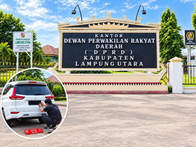 DUGAAN PLAT MERAH MOBIL DINAS DPRD LAMPUNG UTARA BERUBAH JADI HITAM, PUBLIK MINTA PENJELASAN
