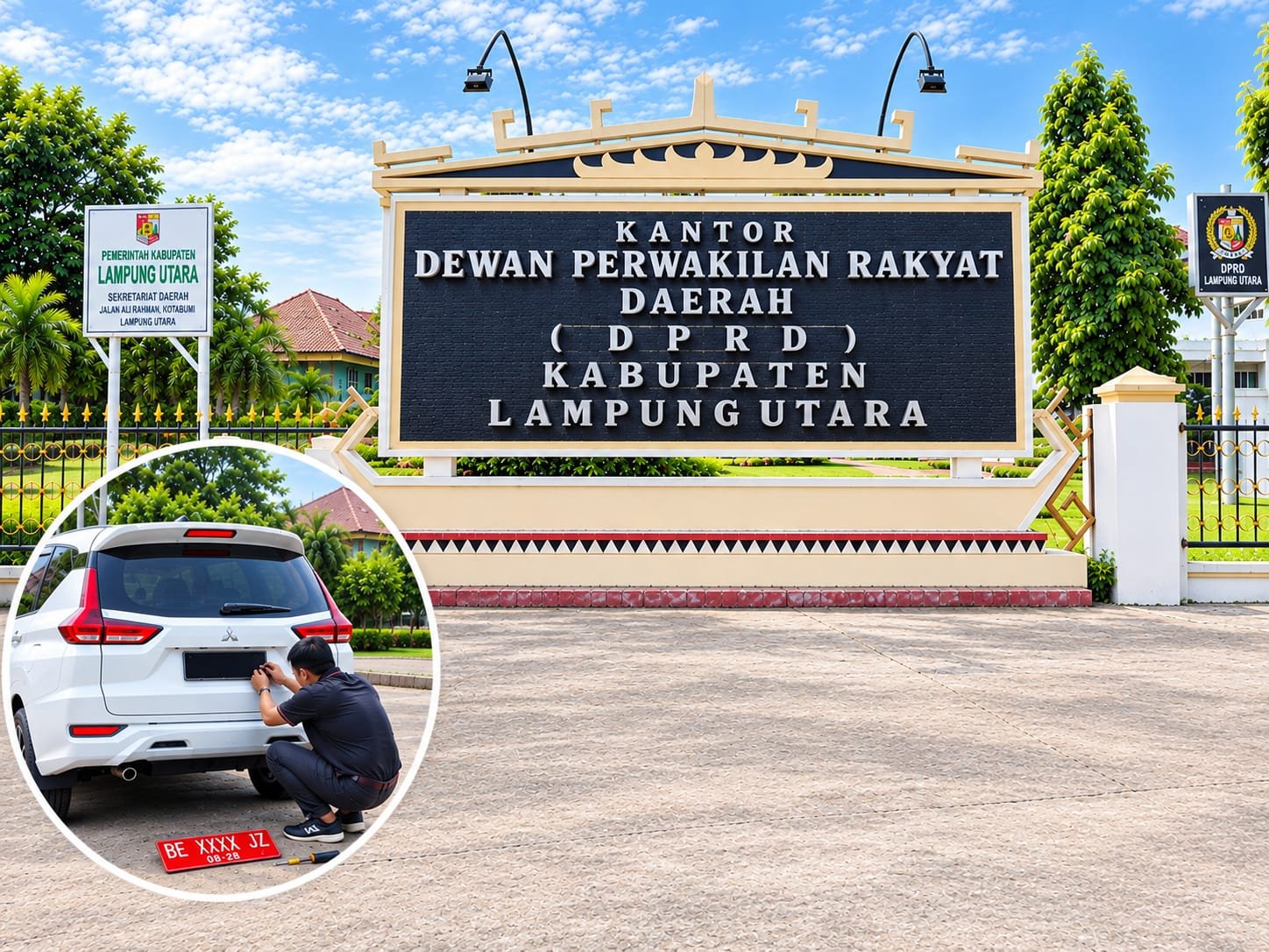 DUGAAN PLAT MERAH MOBIL DINAS DPRD LAMPUNG UTARA BERUBAH JADI HITAM, PUBLIK MINTA PENJELASAN