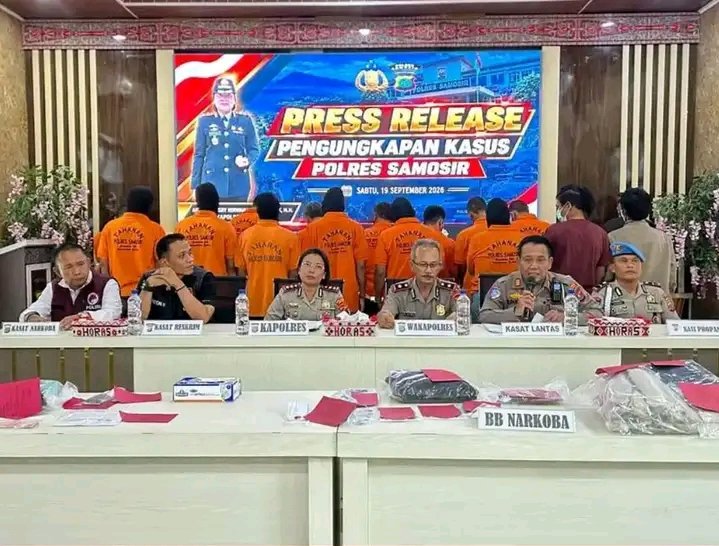 Polres Samosir Ungkap Kasus Dugaan Pemerasan di Jalan Simanindo – Tomok, 4 Pria Diamankan