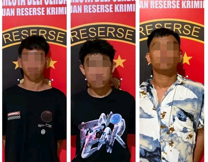 Curi Motor di Depan Toko Roti Lubuk Pakam, 3 Pelaku Diciduk Tim URC Polresta Deli Serdang di Karo
