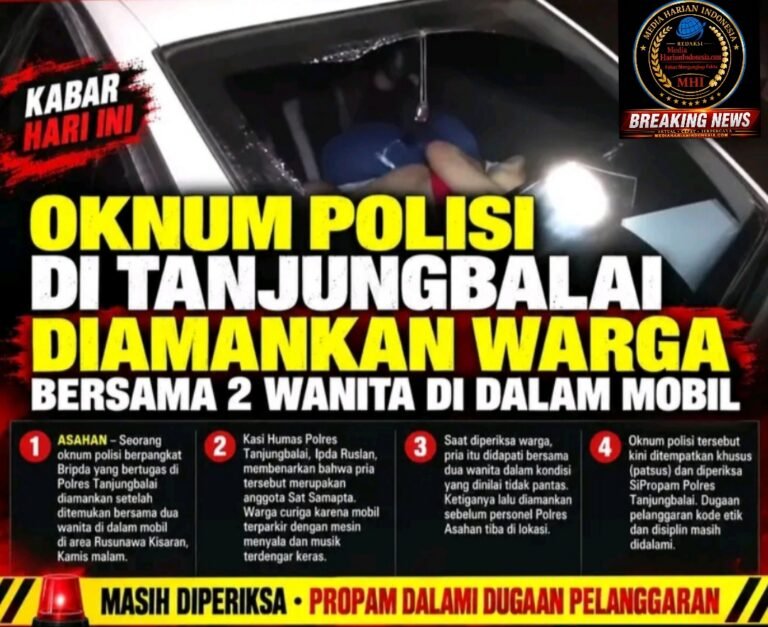 OKNUM POLRES TANJUNGBALAI DIAMANKAN BERSAMA DUA WANITA DI RUSUNAWA KISARAN